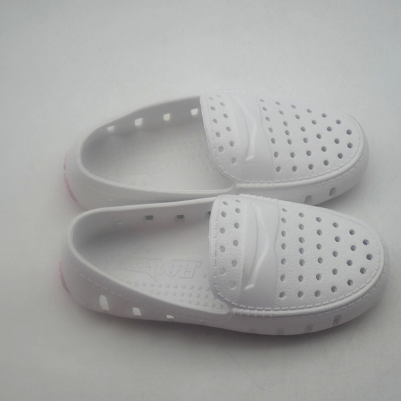 Floafers Prodigy Loafers Water Slip On Shoes Toddler Little  Girls 8 White Pink - Picture 6 of 8